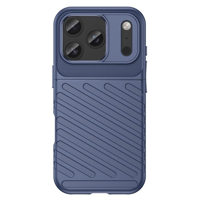 Bild 2, iPhone 18 Pro / 17 Pro Skal Skal TPU Vävt Mönster Blå