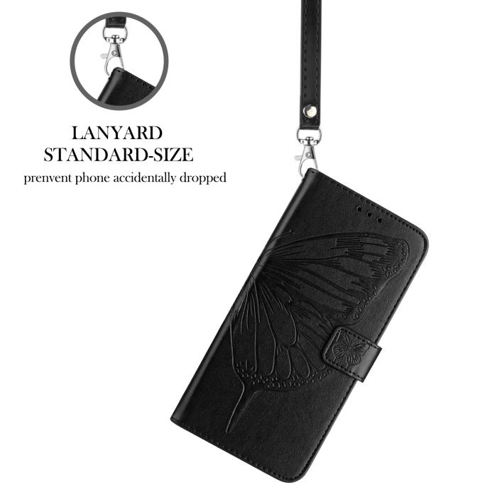 Bild 4, Samsung Galaxy A27 5G Fodral Fjäril Svart