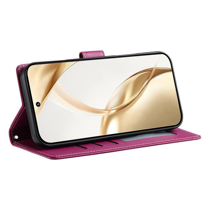 Bild 3, Xiaomi 17T Fodral Litchi Läder Rosa