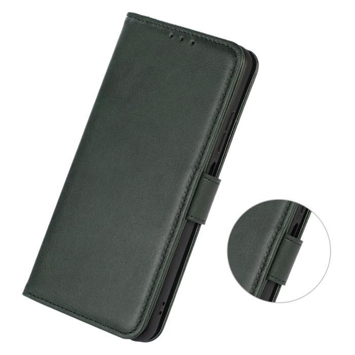 Bild 4, Samsung Galaxy A34 5G Fodral Solid Läder Grön