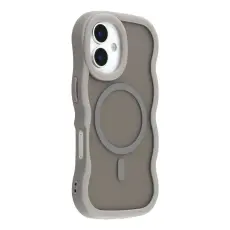 iPhone 17 Skal MagSafe Wavy Matt Gr&aring;