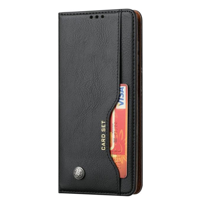 Bild 5, Samsung Galaxy S25 Fodral Flip Läder Med Kortficka Svart