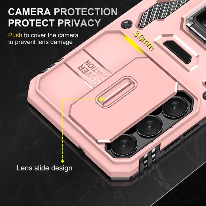 Bild 5, Samsung Galaxy S23 Plus Skal Ring CamShield Roséguld
