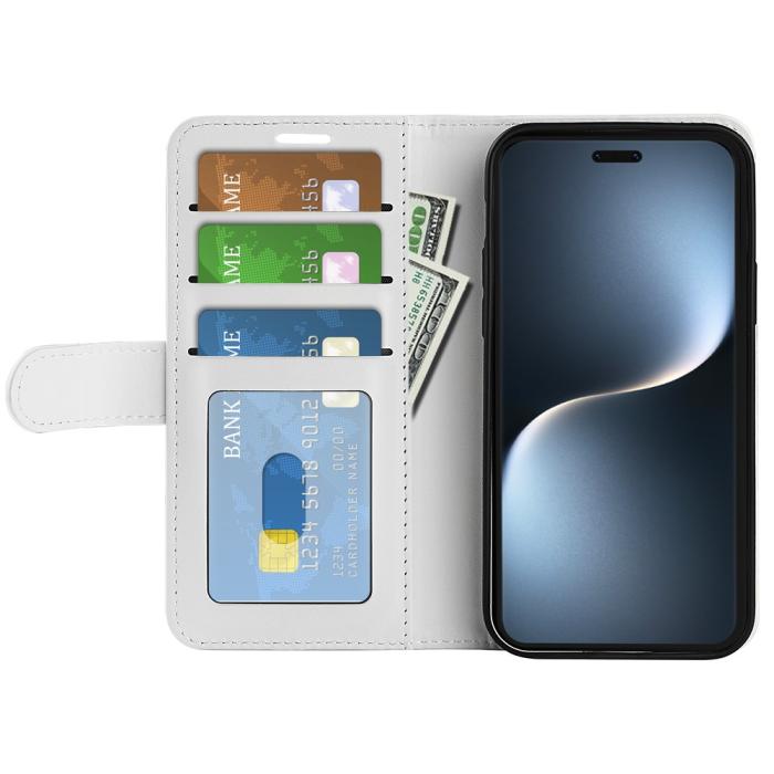 Bild 2, Honor Magic7 Pro Fodral Crazy Horse Läder Vit