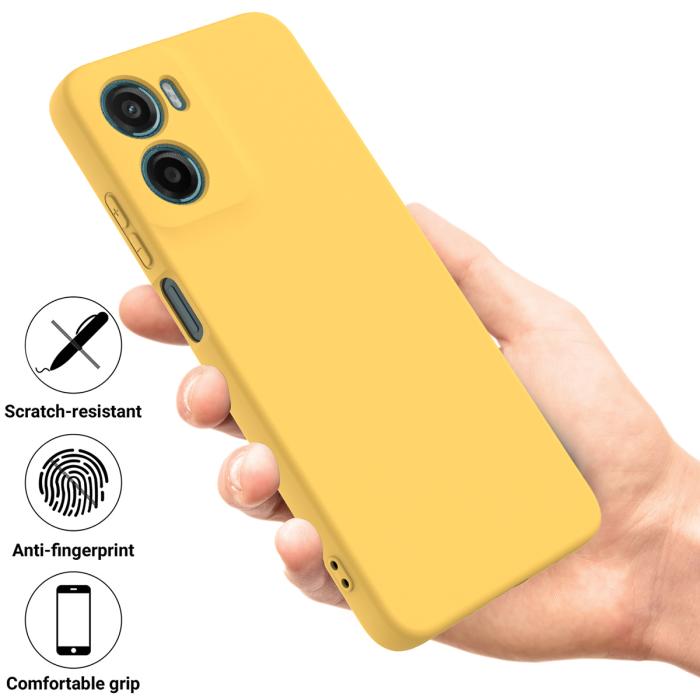 Bild 2, Motorola Moto G06 Power Skal Liquid Silikon Gul