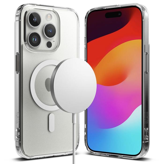 Bild 1, Ringke iPhone 15 Pro Max Skal MagSafe Fusion Matt Transparent
