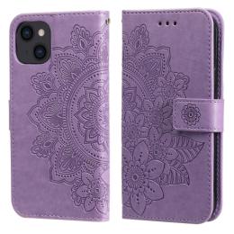 iPhone 14 Fodral Mandala Blomma Lila