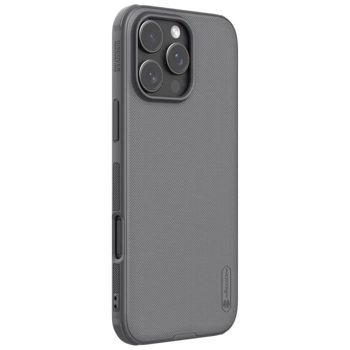 Bild 3, NILLKIN iPhone 16 Pro Skal Frosted Shield Pro Grå