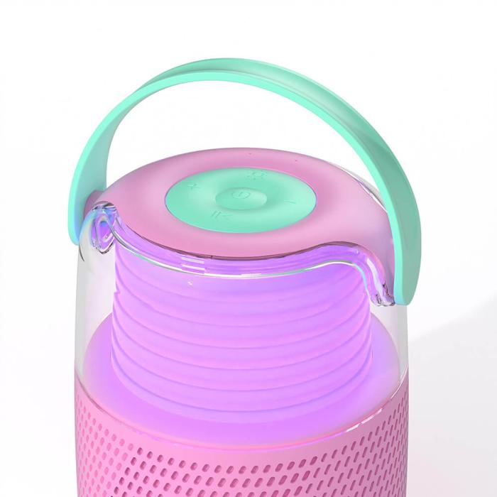 Bild 5, MOB Högtalare Karaoke Kit Mic LED Rosa