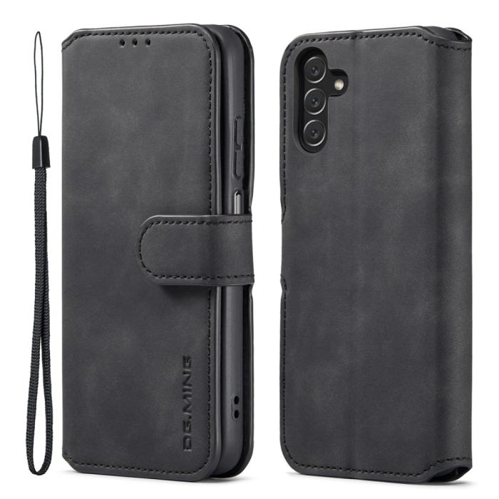 Bild 1, DG.MING Samsung Galaxy A04s / A13 5G Fodral Retro Läder Svart