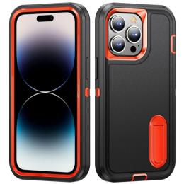 iPhone 14 Pro Max Skal 3in1 Shockproof Xtreme Svart/Orange