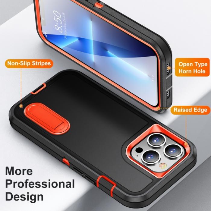Bild 3, iPhone 14 Pro Max Skal 3in1 Shockproof Xtreme Svart/Orange