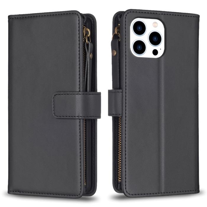 Bild 1, iPhone 15 Pro Fodral 9-Kort Multifunktionell Svart
