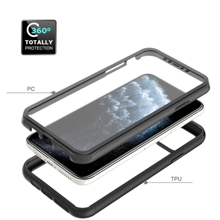 Bild 3, iPhone 11 Pro Max Skal 360 Hybrid Defense Svart