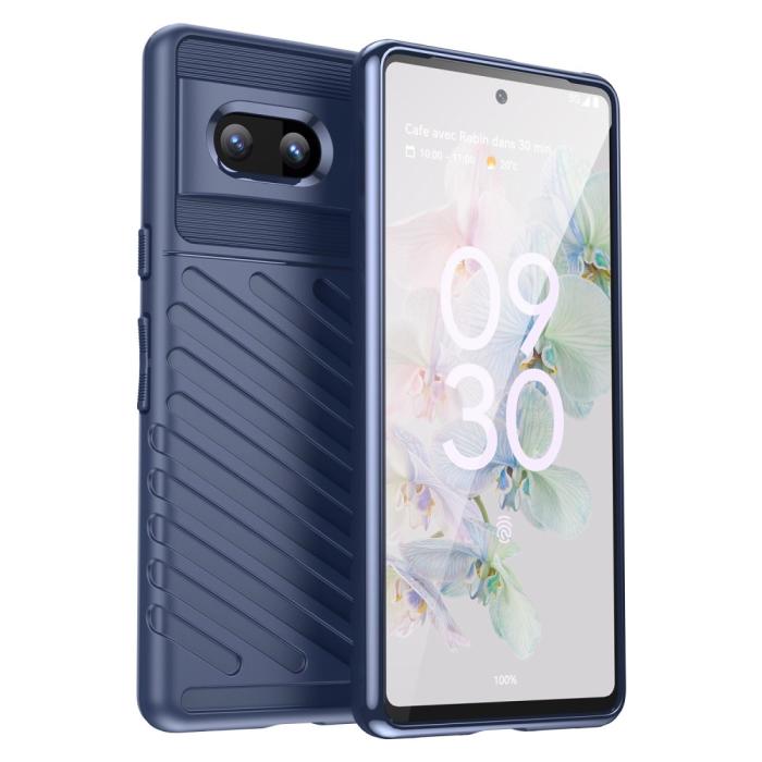 Bild 1, Google Pixel 7 Skal Twill Textur Blå