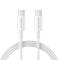 AMORUS 5A 100W 1.5m Type-C - Type-C Kabel - Vit