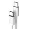 AMORUS 5A 100W 1.5m Type-C - Type-C Kabel - Vit
