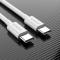 AMORUS 5A 100W 1.5m Type-C - Type-C Kabel - Vit