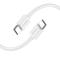 AMORUS 5A 100W 1.5m Type-C - Type-C Kabel - Vit