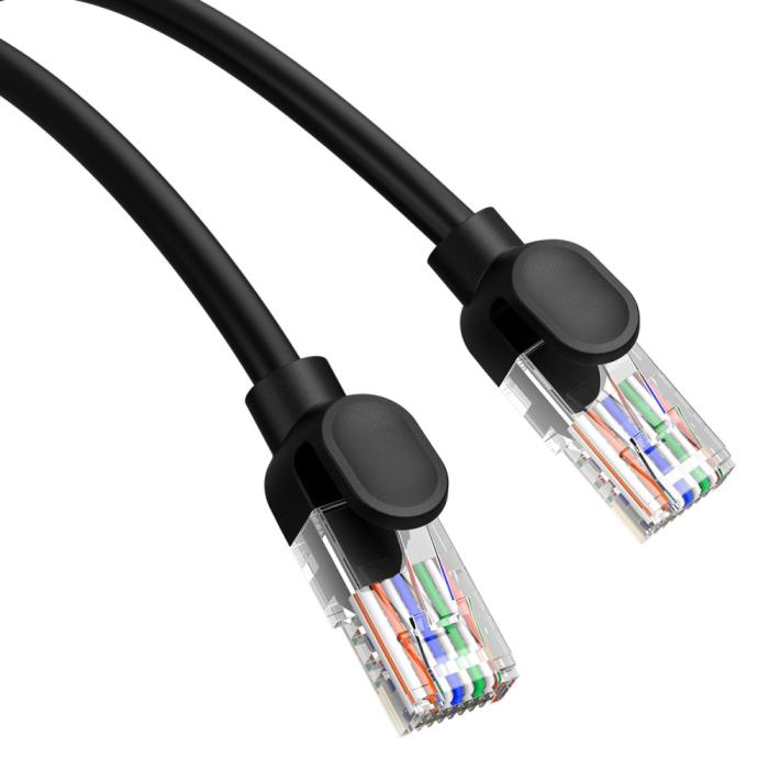 Bild 2, BASEUS 1.5 m Cat5 RJ45 Nätverkskabel Svart