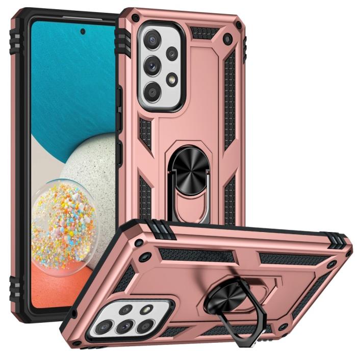 Bild 1, Samsung Galaxy A53 5G Skal Armor Hybrid Ring Roséguld