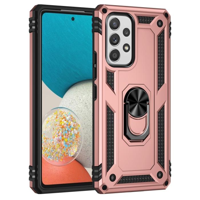 Bild 2, Samsung Galaxy A53 5G Skal Armor Hybrid Ring Roséguld