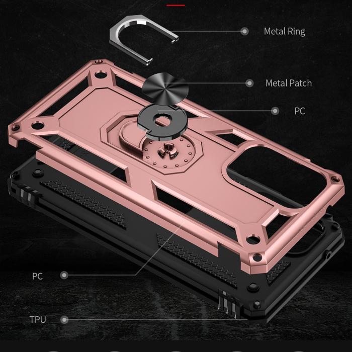 Bild 4, Samsung Galaxy A53 5G Skal Armor Hybrid Ring Roséguld
