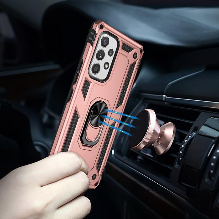 Bild 5, Samsung Galaxy A53 5G Skal Armor Hybrid Ring Roséguld