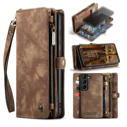 CASEME Galaxy S23 Fodral/Skal Magnet 2in1 Multifunktionell Brun