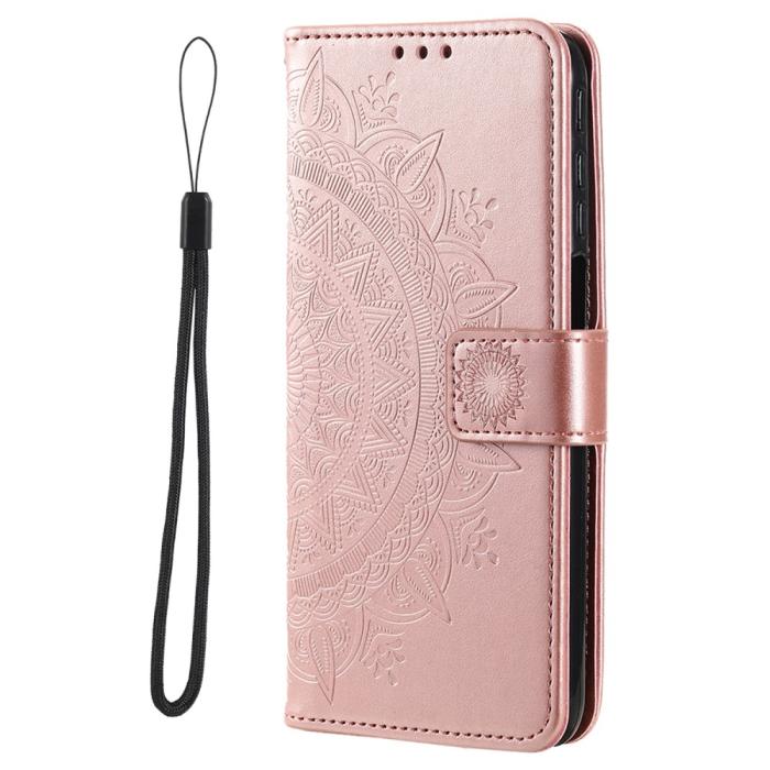 Bild 2, Xiaomi Redmi Note 11 Pro 5G Fodral Mandala Läder Roséguld