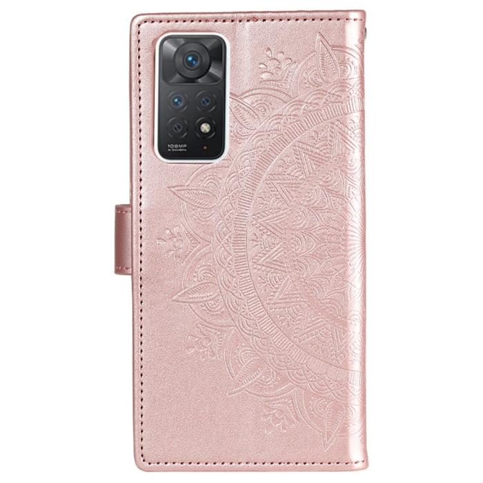 Bild 3, Xiaomi Redmi Note 11 Pro 5G Fodral Mandala Läder Roséguld