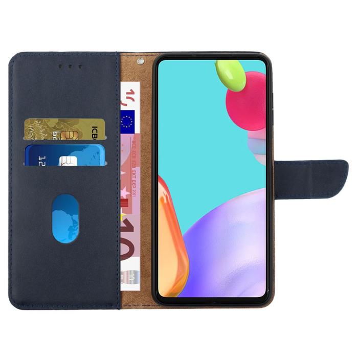Bild 2, Samsung Galaxy S24 Plus Fodral Premium Äkta Läder Blå
