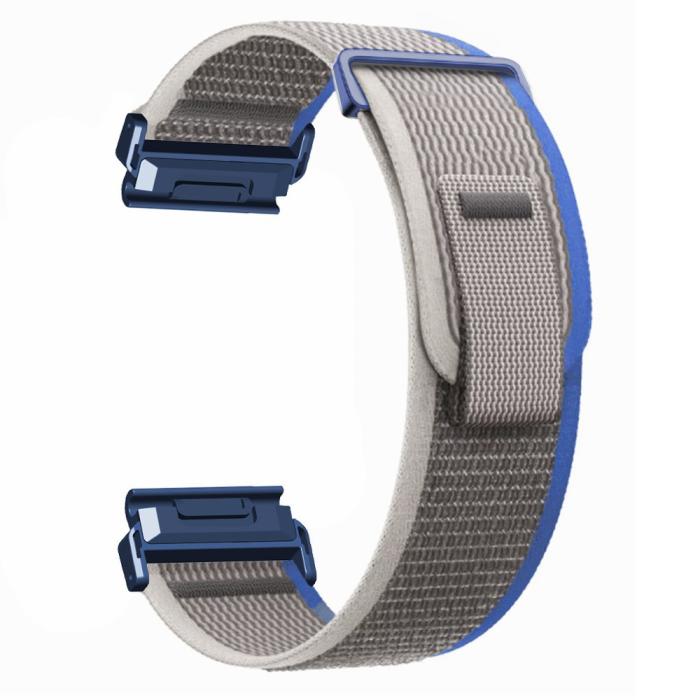 Bild 1, Klockarmband 26 mm Nylon Loop Grå/Blå