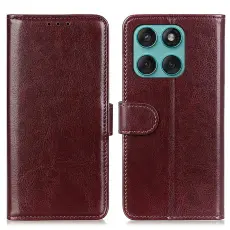 Motorola Edge 60 / 60 Fusion Fodral Crazy Horse L&auml;der Brun