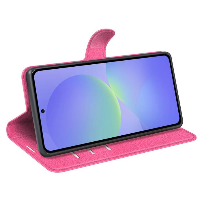 Bild 3, Samsung Galaxy A37 5G Fodral Litchi Läder Rosa