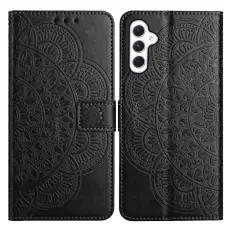 Samsung Galaxy A16 / A26 5G Fodral Mandala L&auml;der Svart