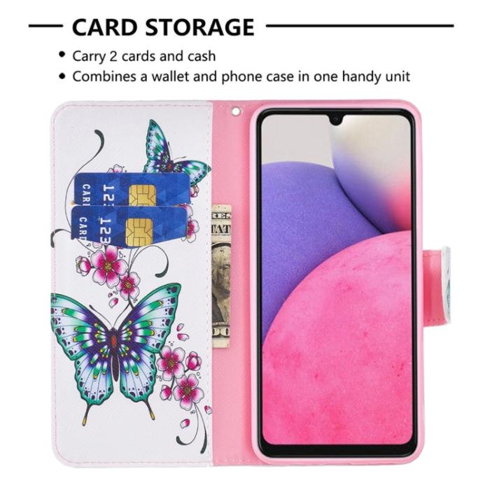 Bild 5, Samsung Galaxy A33 5G Fodral Med Tryck Fjärilar