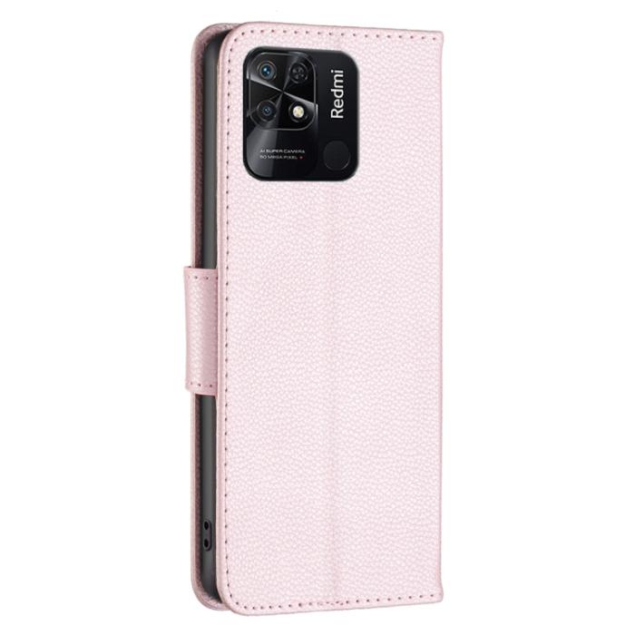 Bild 3, Xiaomi Redmi 10C Fodral Shark Litchi Roséguld