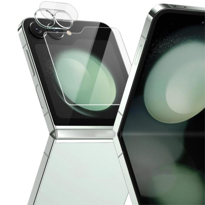 Bild 1, IMAK Galaxy Z Flip 6 Skärmskydd Inkl.Linsskydd Härdat Glas