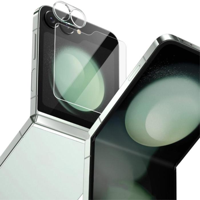 Bild 4, IMAK Galaxy Z Flip 6 Skärmskydd Inkl.Linsskydd Härdat Glas