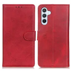 Samsung Galaxy S26 Fodral L&auml;der R&ouml;d
