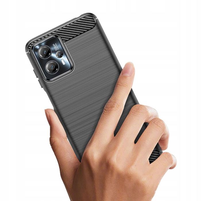 Bild 3, Tech-Protect Motorola Moto G13 / G23 Skal Borstad Stål Textur Svart