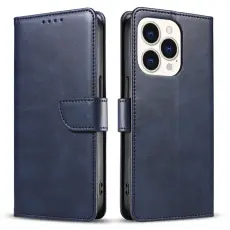 iPhone 15 Plus Fodral L&auml;der Bl&aring;