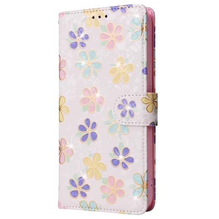 Bild 6, iPhone 16 Pro Max Fodral Med Tryck Färgglada Blommor RFID