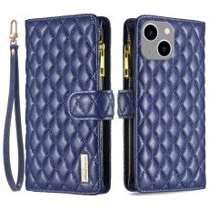BINFEN iPhone 15 Plus Fodral Diamond Multifunktionell Bl&aring;