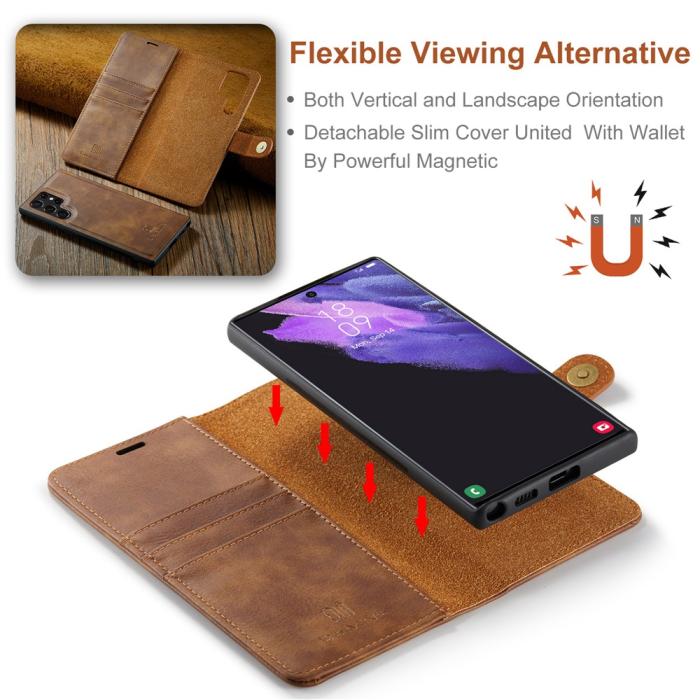 Bild 6, DG.MING Galaxy S26 Ultra 2in1 Magnet Fodral / Skal Brun