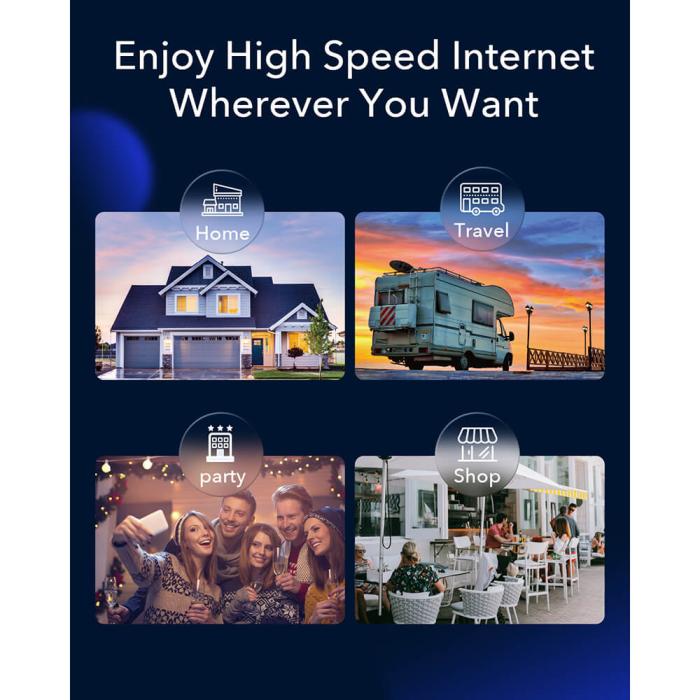 Bild 10, Cudy 5G Router P5 Rel 16 AX3000 Gigabit Dual-SIM Svart