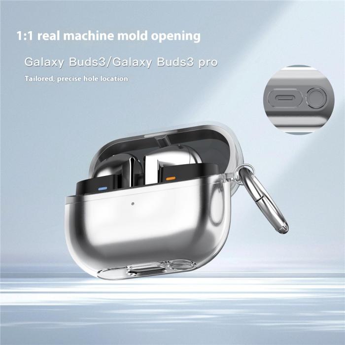 Bild 5, Samsung Galaxy Buds 3/3 Pro Skal Karbinhake TPU Lila