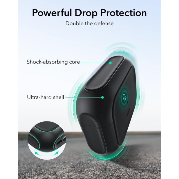 Bild 5, ESR AirPods Pro 3 Skal MagSafe Orbit HaloLock Svart