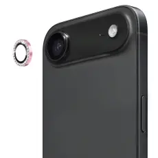 ENKAY iPhone Air Linsskydd Strass Rosa